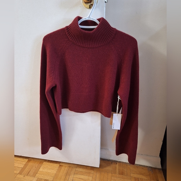 Reformation Garrett Cropped Cashmere Sweater (Brand New) - Picture 3 of 12